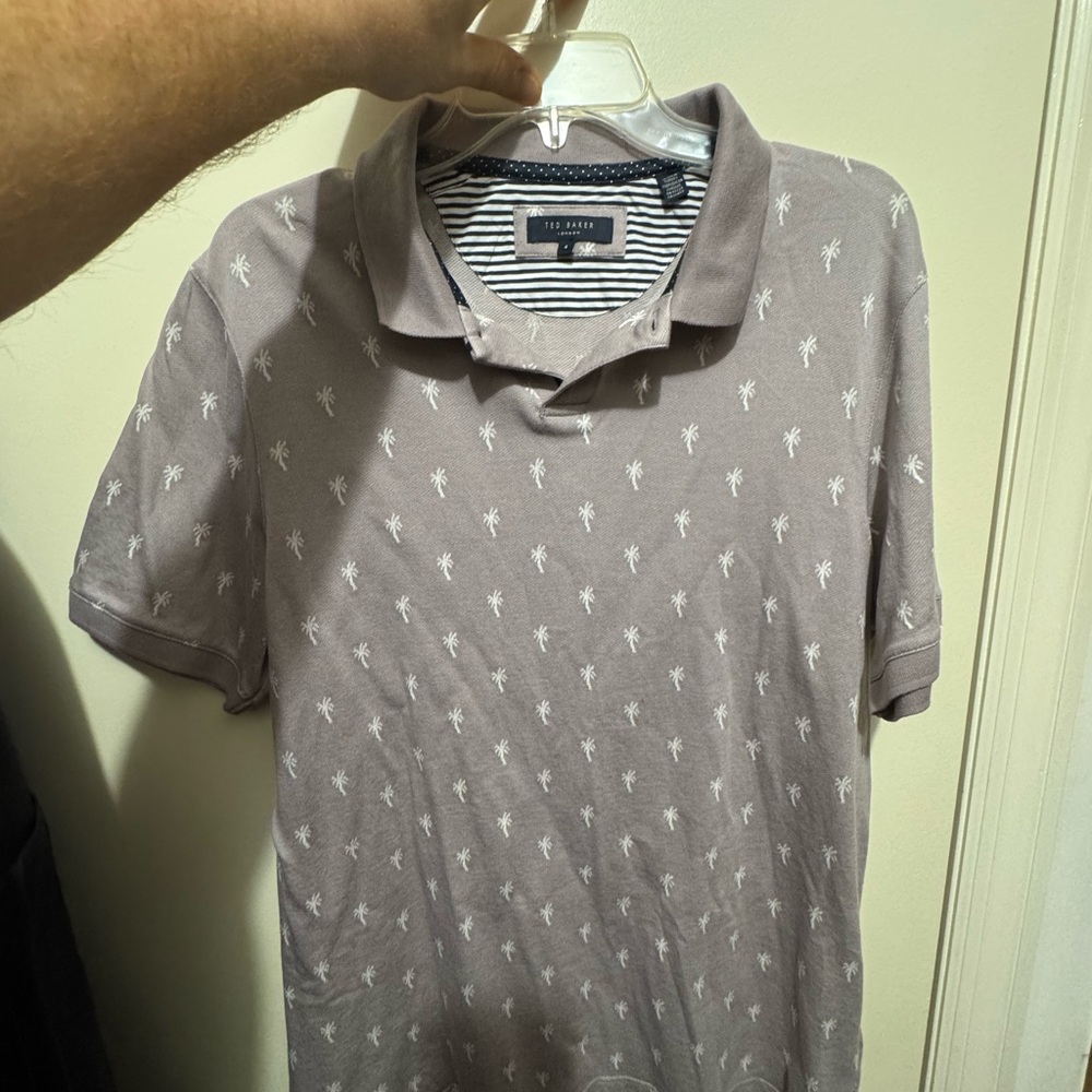 Ted Baker Palm tree polo size 4 NEVER WORN